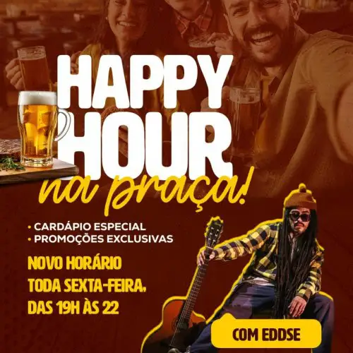Happy Hour na Pra�a no Paul�nia Winner Mall Shopping todo m�s de Dezembro